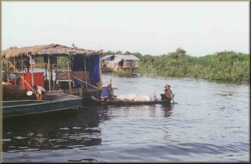 La vie quotidienne sur le Tonle Sap